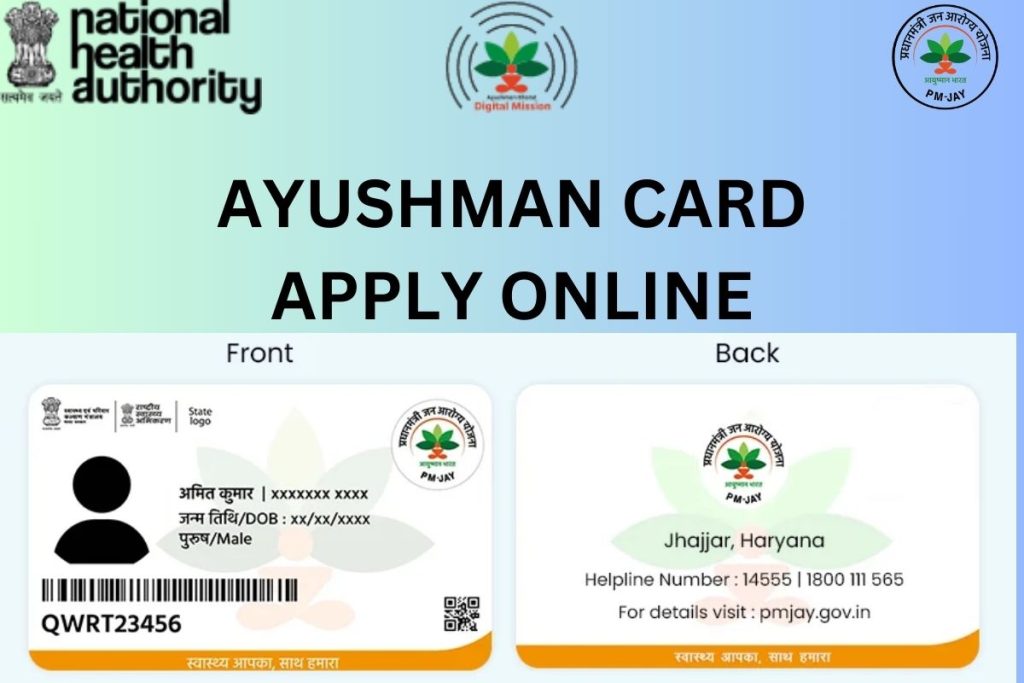 Ayushman Card Apply Online, PMJAY ABHA Card Registration